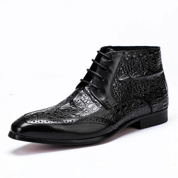 Men's Branco Crocodile Embossed Chukka Boot